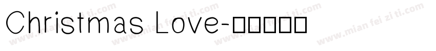 Christmas Love字体转换